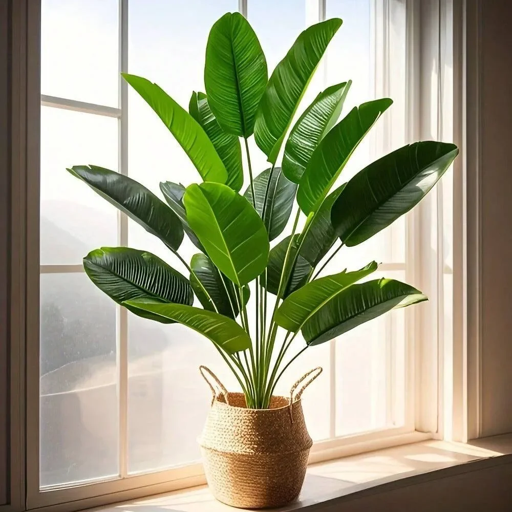 1pc 18 Leaves Artificial Plant - огляд і ціна Monstera Adansonii