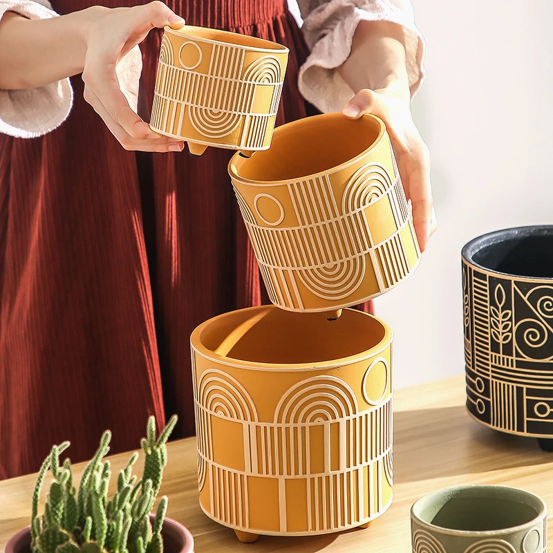 Simple Cylindrical Ceramic Flo - огляд і ціна Aloe Vera Pot