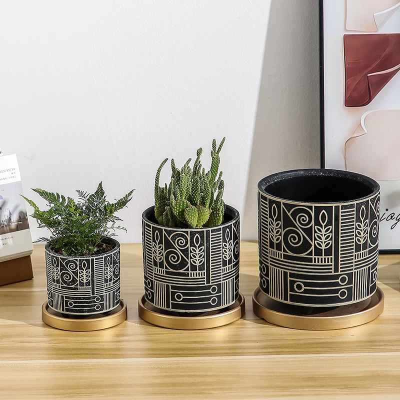 Simple Cylindrical Ceramic Flo - огляд і ціна Aloe Vera Pot
