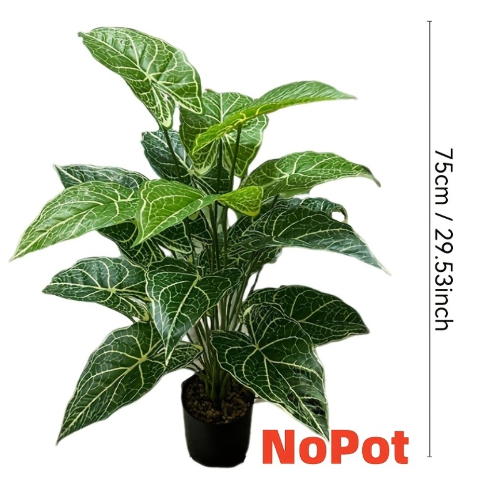 1PC 24 Leaves Artificial Green - огляд і ціна Monstera Adansonii